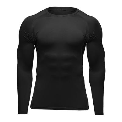 China Shirts & High Quality Tight Fit Compression Tops Long Sleeve Shirt For Men Cool And Quick-Drying Long Sleeve Clothing for sale