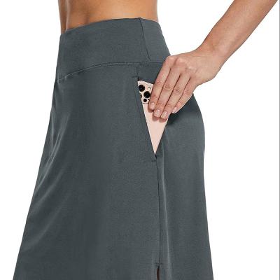 China OEM Anti-Static High Waist Sports Skirt With Mesh Shorts With Pockets Golf Skorts For Women Sportswear for sale