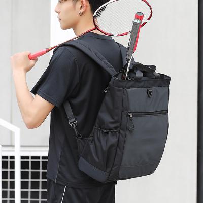 China RPET Waterproof Eco Friendly Tennis Racket Bag Badminton Backpack Men Women Press Bag Badminton Baseball Bat Bag for sale