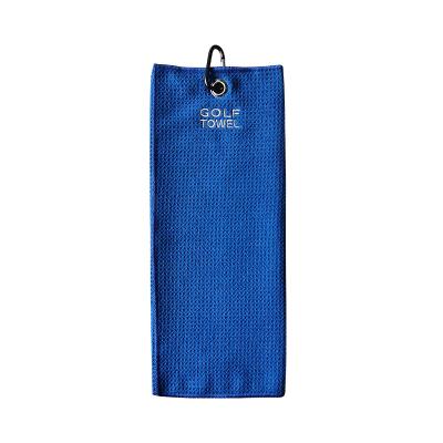 China QUICK DRY China Wholesale Microfiber Waffle Golf Towels With Custom Logo Embroidery for sale