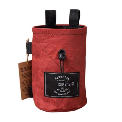 China Chalk Bag Designer Factory New OEM Custom Waterproof Oilcloth Bouldering Chalk Bag Climbing Chalk Bag for sale