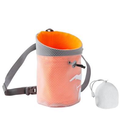 China New Water Proof Designer Magnesium Carbonate Chalk Ball Bouldering Chalk Bag For Rock Climbing for sale