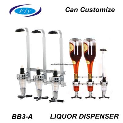 China ABS/AS [metal liquor dispenser. bottle of liquor dispense.BB3-C/3 metal drink dispenser.rotary for sale