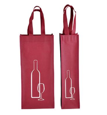 China custom promotional non woven wine bottle bags non woven tote bags supplier for sale