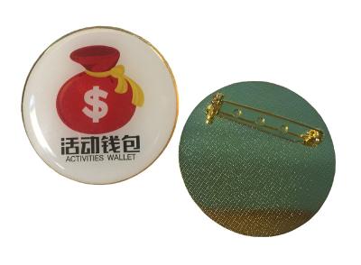 China custom 1 inch round button badges waterproof printing supplier for business gift for sale