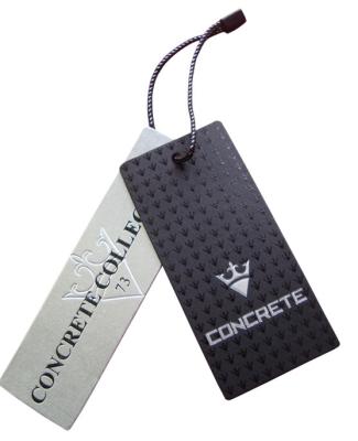 China order custom cardstock hang tags brand hang tag booklet with strings uv coating for sale