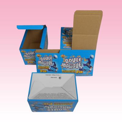 China custom E-flute corrugated packaging automatic lock bottom box for electronic toy for sale