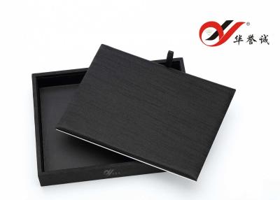 China Black Velvet Jewelry Trays Stackable Logo Printed With Silk Cloth Material for sale