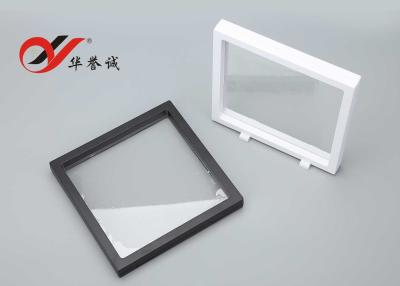 China Square Shape 3D Floating Display Frame Black / White For Jewelry Display for sale