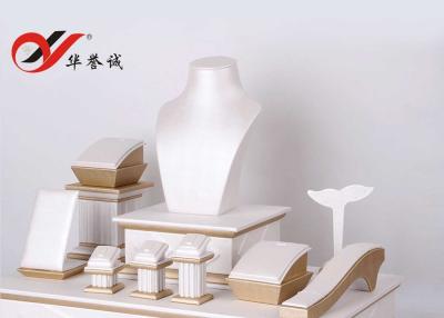 China PU Leather Jewelry Display Props Free Design For Showcase OEM / ODM for sale