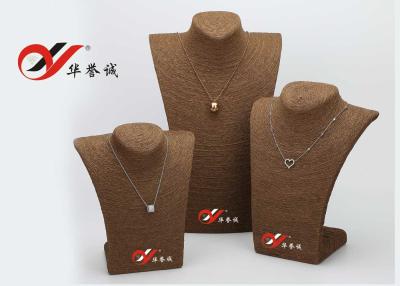 China Grass Rope Necklace Display Stand 130 * 100 * 290mm For Jewelry Exhibition for sale