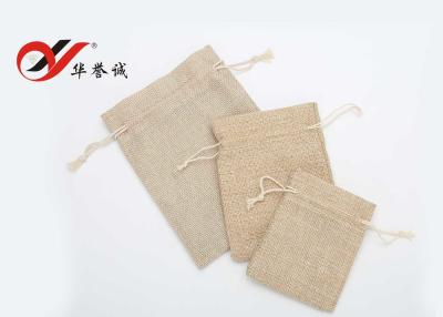 China 3 Piece Set Velvet Jewelry Pouches Eco Friendly Jute Drawstring Bags for sale