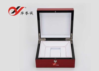 China Steel Paint Wooden Single Watch Box , Color Custom Personalised Watch Box for sale