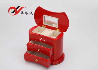 Chine De boîte l'organisateur en bois simple/petit bijoux de contrat facile nettoient avec 2 tiroirs à vendre