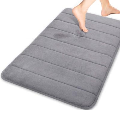 China Washable High Quality Absorbent Memory Foam Soft Bathroom Cover Non Slip Bath Mat for sale