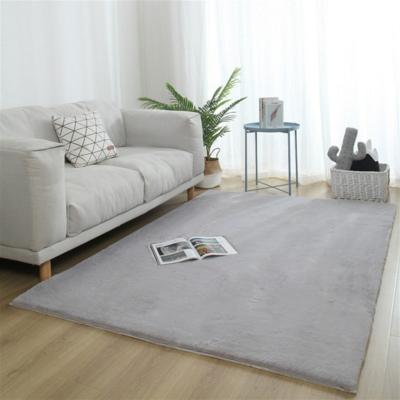 China Carvapet Shaggy Soft Faux Sheepskin Fur Area Rug Sustainable Floor Mat Luxury Beside Carpet for Bedroom Living Room1200*1800MM, White for sale