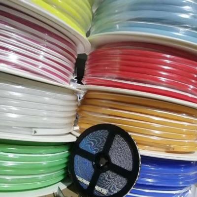 China Hot Sales 2.5CM/CUT 5050 12v 10*20mm PVC 50 Meter RGB Rope Lights For Sports Stadiums Led Neon Cable RGB for sale