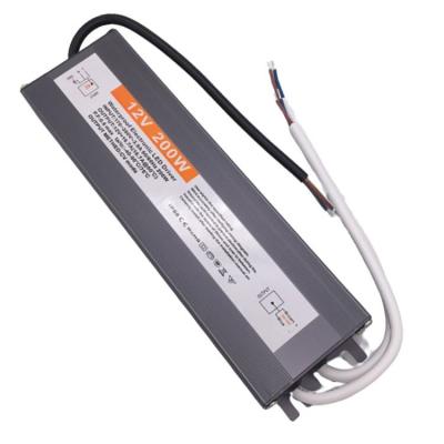 China AC 220V To DC 24V 16.66a Waterproof IP68 Constant Voltage Switching 12v 200w 200w Ultra Slim Power Supply for sale