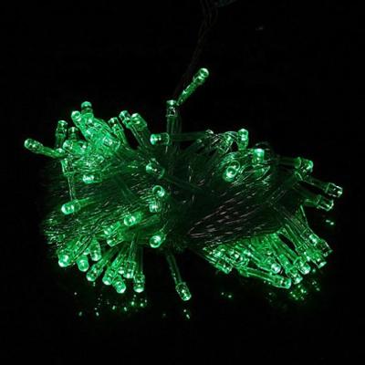 China Hot Sale 220V/110v 10m 100leds String Light Green Color Christmas Holiday Led Decoration Led String Lights Home Lighting Decoration for sale