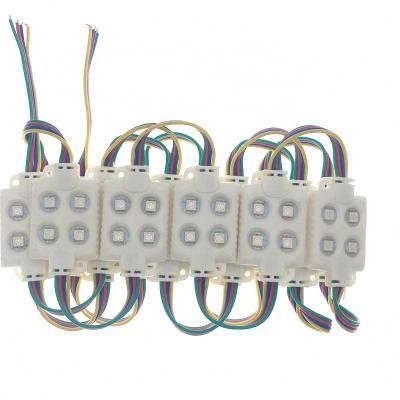 China Advertising Channel Letter 4 Year Warranty Square Led Module 12V Injection ABS Back Light For Advertising Box 4leds SMD 5050 1W RGB Led Modules for sale