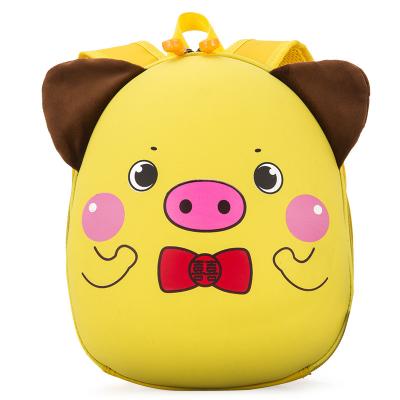 China 2022 New Design 3D Anti-lost Pig Printing Eggshell EVA Material Travel Waterproof Kids Safe Bag For Gift for sale