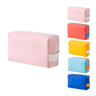 China Fashion ; swapped; Convenient Colorful Durable Cosmetic Bag Custom Logo PU Leather Makeup Bag Multifunctional Makeup Bag for sale