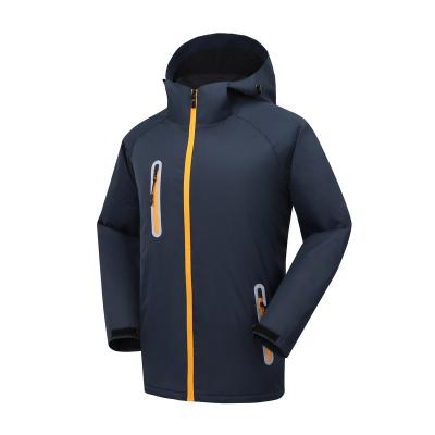 China Viable Manufacturers Hooded Three-in-One Jacket Streetwear Fashion Sport Color Block Winter Outdoor Coat Fleece Jackets for sale