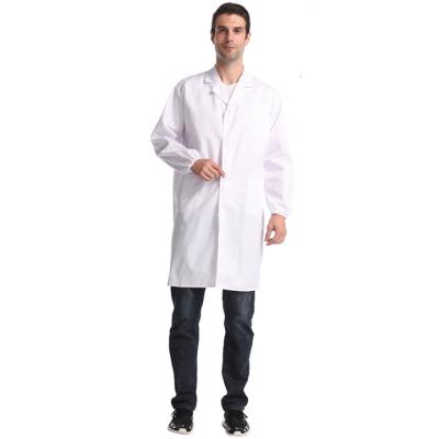 China Factory Direct Supply Ladies Hospital White Coat Long Sleeve Powder Coating Lab Testing Uniform for sale