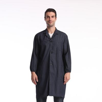 China Hospital China Alibaba supplier sells black lab coats for men and women wearing casual and comfortable design office coveralls for sale