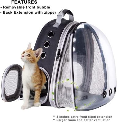 China Stocked NEW Sustainable Breathable Clear Bubble Pet Bag Carrier Cat For Travel Small Dog Backpack for sale