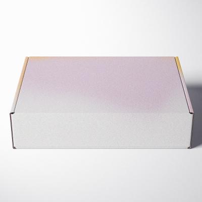 China Recycled Materials Accept Custom Beauty Cosmetics Cosmetics Corrugated Paper Gifts Corrugated Paper Gifts Outdoor UV Treated Logo Gradient Logo Packaging for sale