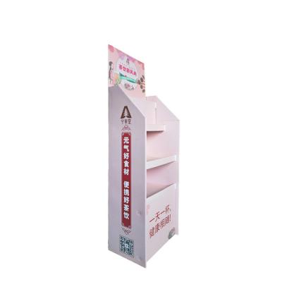 China Eco - Friendly Custom Paper Column Advertising Vertical Market Display Rack for sale