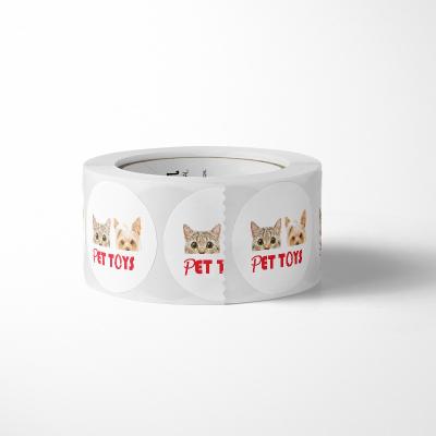 China Personalized Waterproof Pet Toy Wrapping Paper Each Roll of 600 Self Adhesive Self Adhesive Stickers with Custom Name for sale