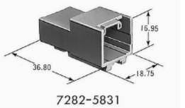 China Yazaki Automotive Electrical Connectors , Car Electrical Connectors 7282-5831 for sale