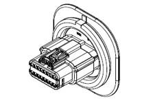 China Dubbel van het de Schakelaarswaterdichte schot van Rijmolex Automobieldraaislot 348404010 Zwarte Te koop