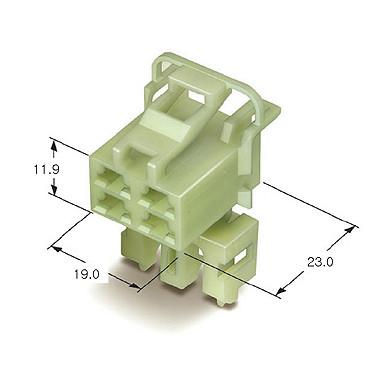 China KET Korea Electric Terminal Connectors MG620266,MG610267,Automotive Housing Wire to Wire 4 Pin Connector for sale