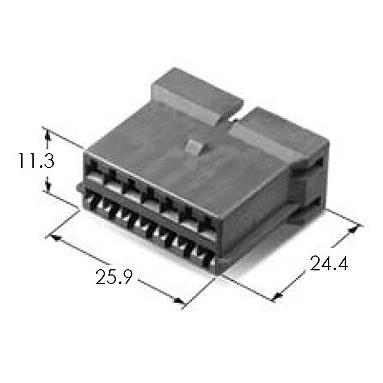 China KET Korea Electric Terminal Connectors MG64906-4，MG610754 Automotive Housing Wire to Wire Connector for sale