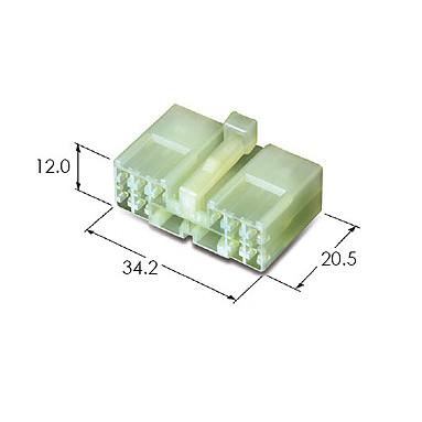 China KET Korea Electric Terminal Connectors MG610121, MG610122 Automotive Housing Wire to Wire Connector for sale