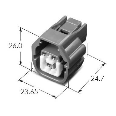 China DC 500V Cable Wire Connector , Electrical Pin Connector MG641362 MG651359 for sale