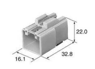 China Tin Post Sumitomo Automotive Connectors 6098-2206 With Solder Termination for sale