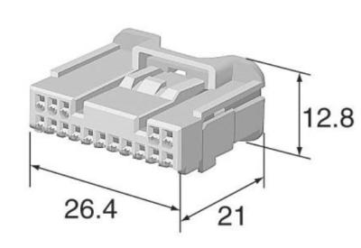 China 2.90mm Electrical Wire Terminal Connectors 6098-3910 Automotive Housing Contacts for sale