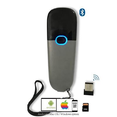 China ABS+PC Mini Pocket 1D 2D QR Barcode Reader Portable Smart Wireless Handheld Barcode Scanner for sale