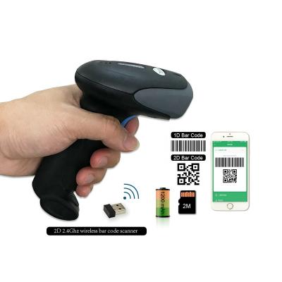 China Cheap ABS+PC Barcode Reader 2.4Ghz WiFi 1D 2D QR Smart Wireless Android Barcode Scanner for sale