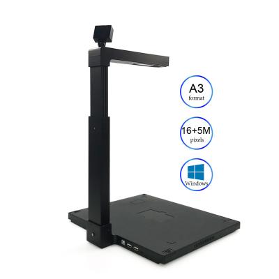 China Government/Auto Feeding High Speed ​​Desktop Camera OCR A3 Book USB Document Scanner Dual Bank for Government for sale