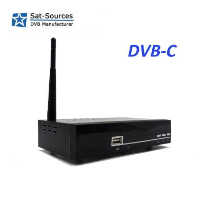 China HD TV DVB-C HD Receiver with CCCam Newcamd IPTV Youtube LAN WIFI for Brazil Linux DVB-C Receiver for sale