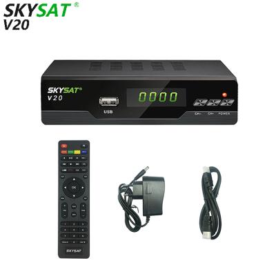 China Best CCCam Decoder H.265 HEVC SKYSAT V20 Support LAN USB WiFi Cline Newcamd M3U Xtream IPTV Box V20 for sale