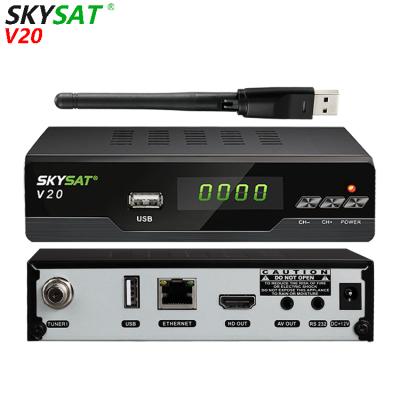 China H.265 Satellite TV Receiver SKYSAT V20 Support Xtream m3u IPTV CCCam Cline Newcamd USB wifi RJ45 V20 for sale