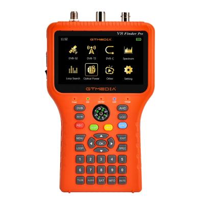 China V8 Pro GTMEDIA 4.3 Inch Screen CCCamd USB WIFI Combo Meter H265 DVB-S2X/S2/T2/C Combo Spectrum Analyzer In AHD V8 Pro Finder for sale