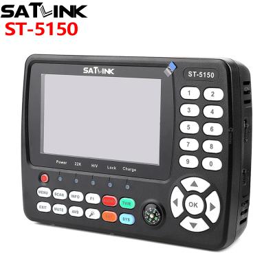 China Satlink ST-5150 4.3 inch HD LCD Screen Satellite Finder H.265 HEVC LNB ST-5150 Support DVB S/S2/T/T2/C 2600mAh Li-lon Battery for sale