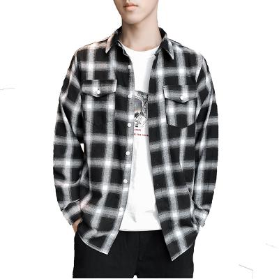 China Sustainable Spring New Ins Fashion Shirt Men Trend Casual Teenage Shirt Men Clothes Coat for sale